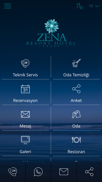 Emulate iPhone app Zena Resort Hotel using MyAndroid