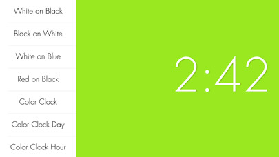 Emulate iPhone app ZenClock: A Beautiful, Minimal Clock using MyAndroid