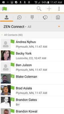 Emulate Android APK ZEN Connect for Mobile