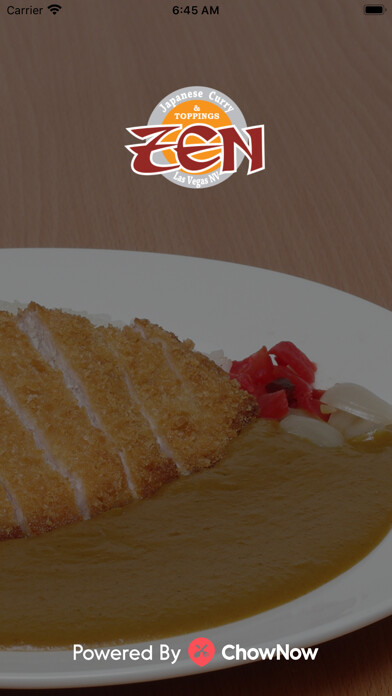 Emulate iPhone app Zen Curry Express using MyAndroid