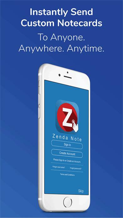 Emulate iPhone app ZendaNote from Click2Mail using MyAndroid