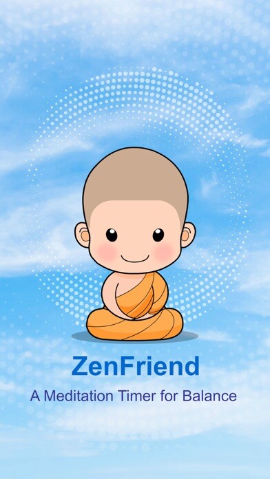 Emulate iPhone app ZenFriend - Breathe & Meditate using MyAndroid