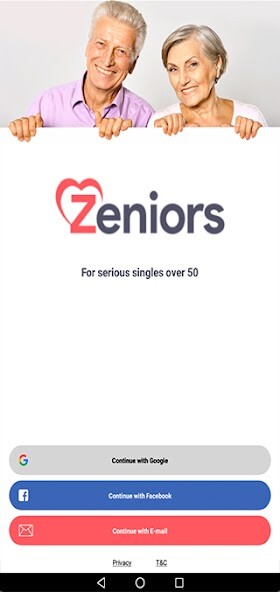 Run android online APK Zeniors - Meet Mature Singles in Your Area from MyAndroid or emulate Zeniors - Meet Mature Singles in Your Area using MyAndroid