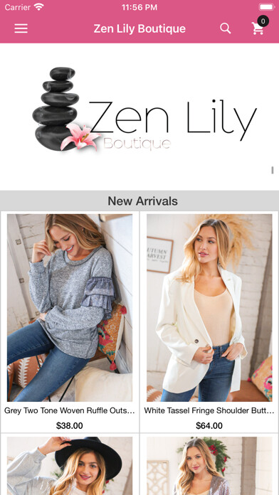 Emulate iPhone app Zen Lily Boutique using MyAndroid Emulate iPhone app Zen Lily Boutique using MyAndroid