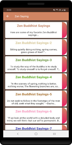Run android online APK Zen Saying from MyAndroid or emulate Zen Saying using MyAndroid