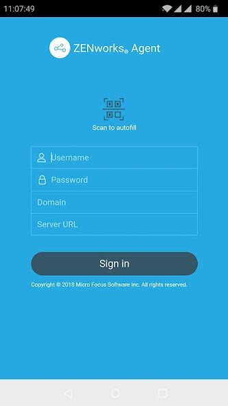 Run android online APK ZENworks Agent from MyAndroid or emulate ZENworks Agent using MyAndroid