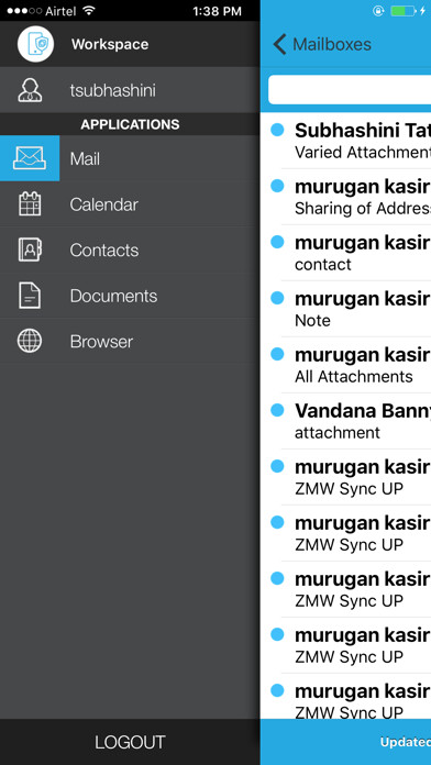 Emulate iPhone app ZENworks Mobile Workspace using MyAndroid Emulate iPhone app ZENworks Mobile Workspace using MyAndroid