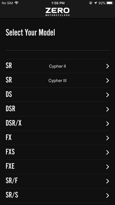 Emulate iPhone app Zero Motorcycles NextGen using MyAndroid