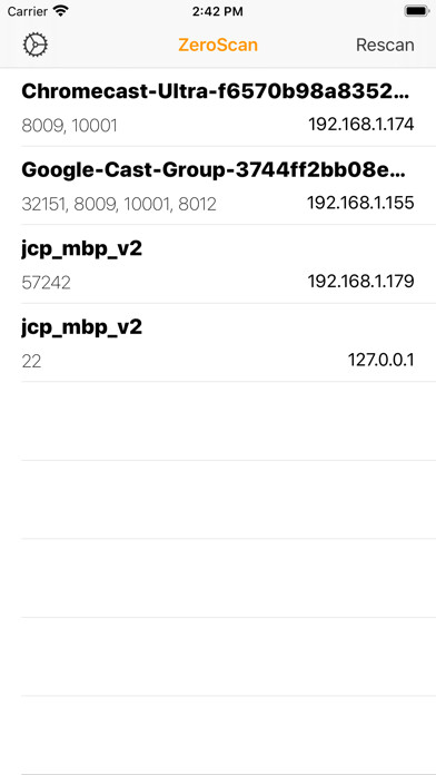 Emulate iPhone app ZeroScan using MyAndroid