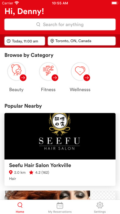 Emulate iPhone app ZERV: Book Spa & Beauty Now using MyAndroid Emulate iPhone app ZERV: Book Spa & Beauty Now using MyAndroid