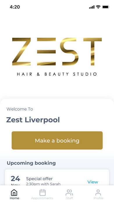 Emulate iPhone app Zest Liverpool using MyAndroid Emulate iPhone app Zest Liverpool using MyAndroid