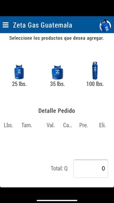 Emulate iPhone app Zeta Gas Guatemala. using MyAndroid