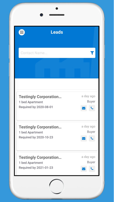 Emulate iPhone app Zeus CRM using MyAndroid