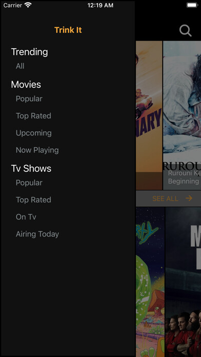 Emulate iPhone app Zfix Movies using MyAndroid