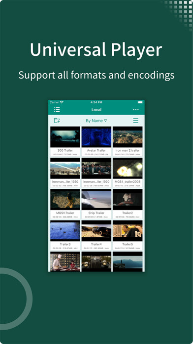 Emulate iPhone app zFuse - Media Player using MyAndroid