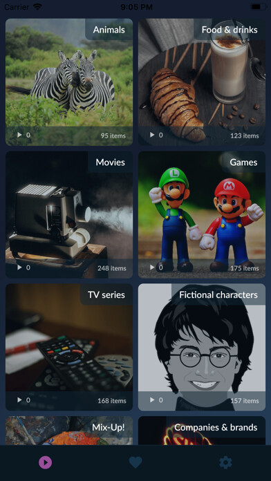 Emulate iPhone app Zgadula - Party Charades using MyAndroid