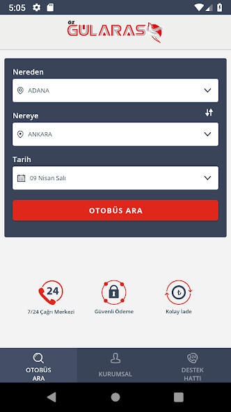 Run android online APK Öz Gülaras Turizm from MyAndroid or emulate Öz Gülaras Turizm using MyAndroid