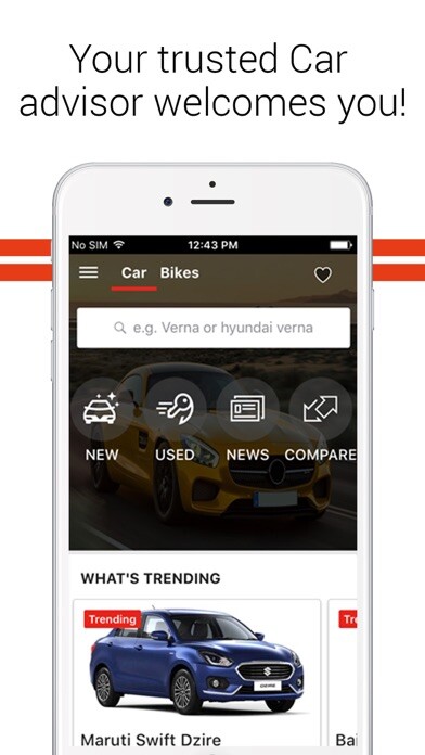 Emulate iPhone app ZigWheels - Cars & Bikes using MyAndroid Emulate iPhone app ZigWheels - Cars & Bikes using MyAndroid