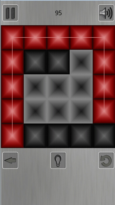 Emulate iPhone app ZigZag Puzzle. Red and black using MyAndroid Emulate iPhone app ZigZag Puzzle. Red and black using MyAndroid
