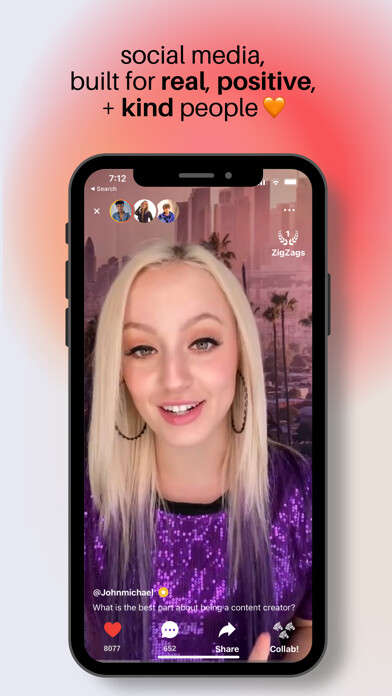 Emulate iPhone app ZigZag - Social Duet Videos using MyAndroid