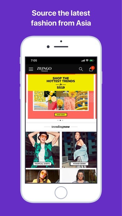Emulate iPhone app Zilingo Trade B2B Marketplace using MyAndroid