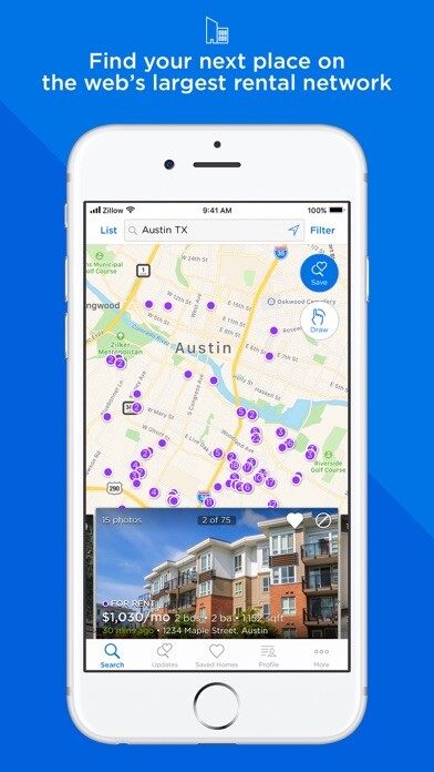 Emulate iPhone app Zillow Rentals using MyAndroid