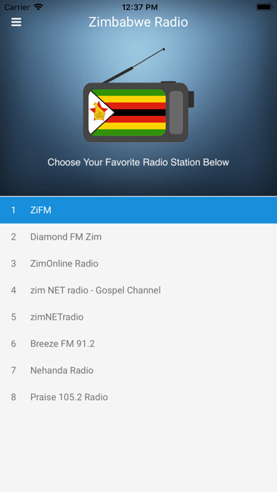 Emulate iPhone app Zimbabwe Radio Station FM Live using MyAndroid Emulate iPhone app Zimbabwe Radio Station FM Live using MyAndroid