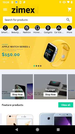 Run android online APK zimexdubai shopping from MyAndroid or emulate zimexdubai shopping using MyAndroid