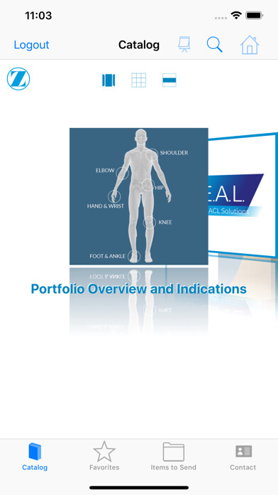 Emulate iPhone app Zimmer Biomet Sports Medicine using MyAndroid