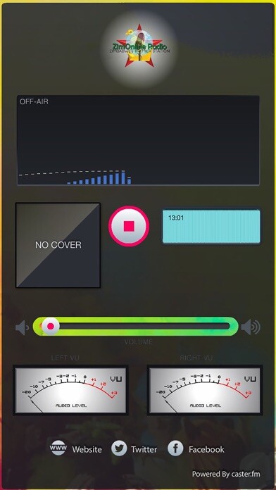 Emulate iPhone app ZimOnline Radio Player using MyAndroid