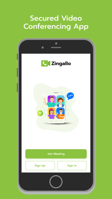 Emulate iPhone app Zingallo Live Meeting App using MyAndroid