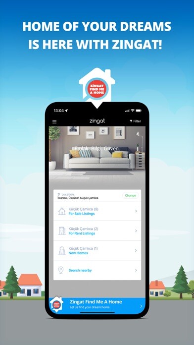 Emulate iPhone app Zingat: Property Search Turkey using MyAndroid