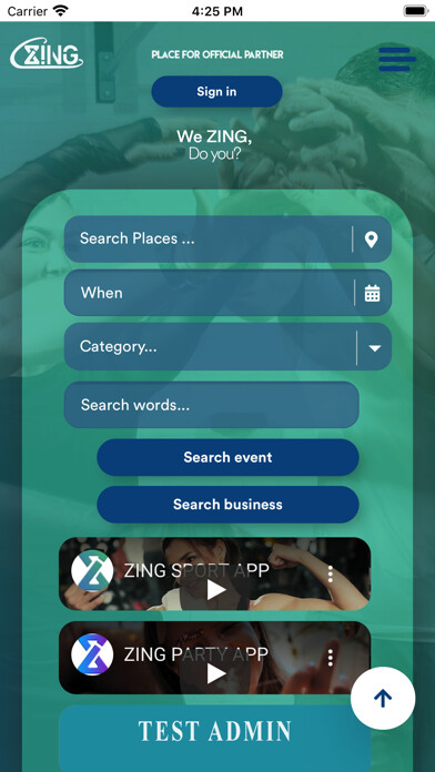 Emulate iPhone app ZING Sport using MyAndroid Emulate iPhone app ZING Sport using MyAndroid