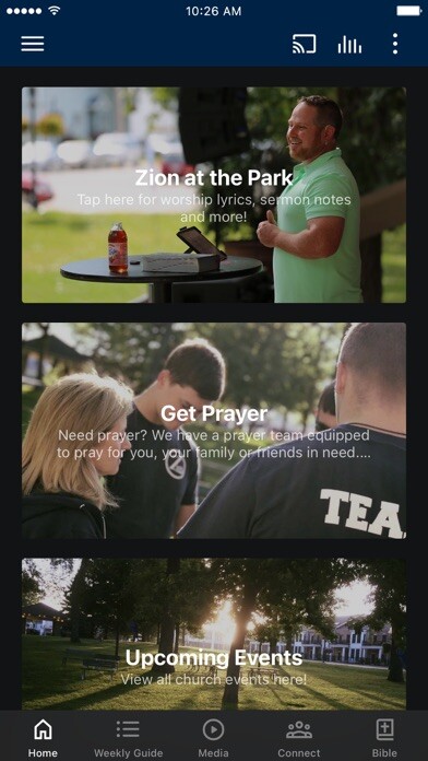 Emulate iPhone app ZION CLEAR LAKE using MyAndroid Emulate iPhone app ZION CLEAR LAKE using MyAndroid