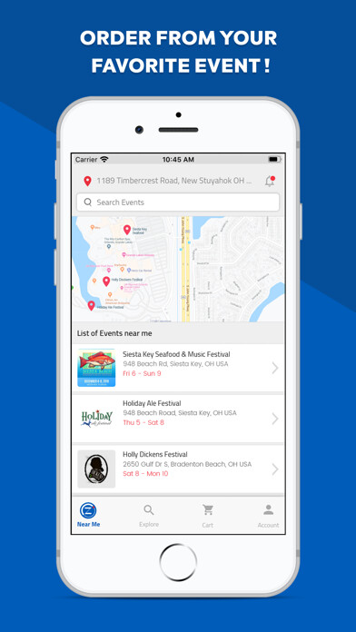 Emulate iPhone app ZipLine Ordering using MyAndroid