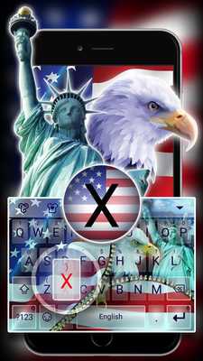 Emulate Android APK Zipper  American Flag ThemeEmoji Keyboard