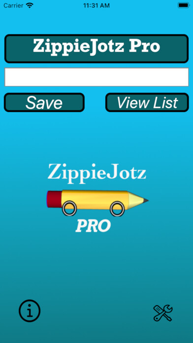 Emulate iPhone app ZippieJotz Pro using MyAndroid