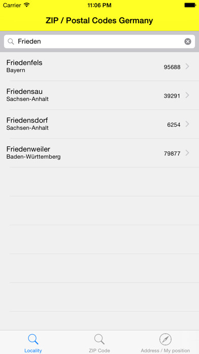 Emulate Android APK ZIP / Postal Codes Germany Emulate Android APK ZIP / Postal Codes Germany