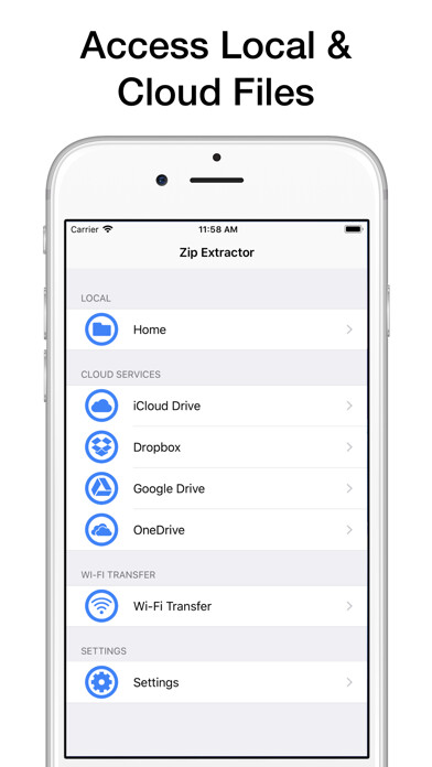 Emulate iPhone app Zip & RAR File Extractor using MyAndroid Emulate iPhone app Zip & RAR File Extractor using MyAndroid