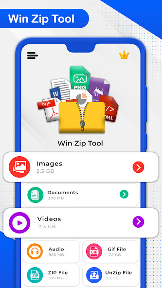 Run android online APK Zip Unzip: Rar File Extractor from MyAndroid or emulate Zip Unzip: Rar File Extractor using MyAndroid