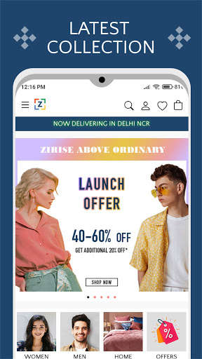 Run android online APK Zirise Online Shopping App from MyAndroid or emulate Zirise Online Shopping App using MyAndroid