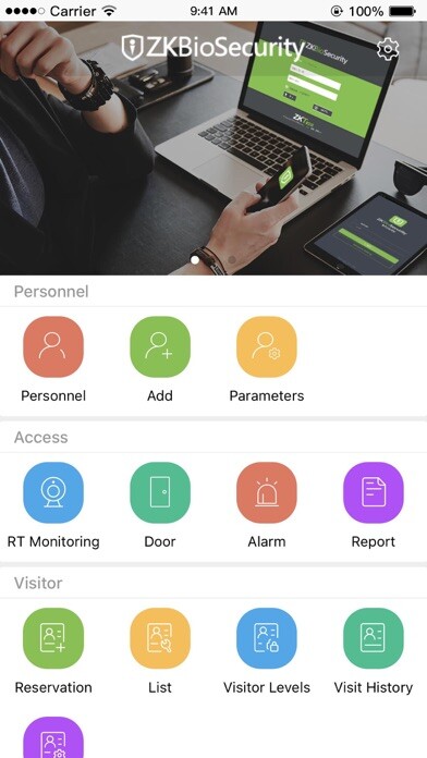 Emulate iPhone app ZKBioSecurity Mobile using MyAndroid