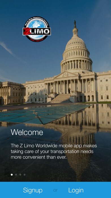 Emulate iPhone app Z Limo Worldwide using MyAndroid