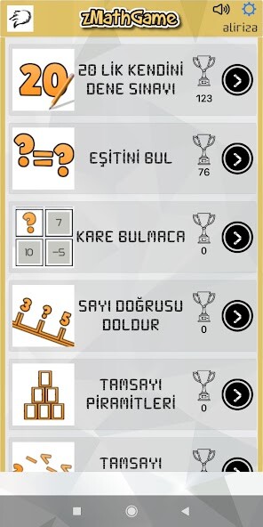 Run android online APK zMathGame - integer game from MyAndroid or emulate zMathGame - integer game using MyAndroid