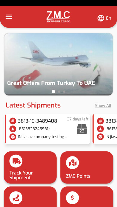Emulate iPhone app ZMC Express Cargo using MyAndroid Emulate iPhone app ZMC Express Cargo using MyAndroid