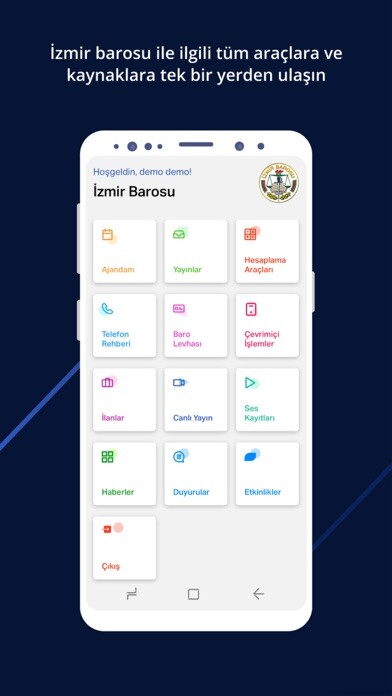 Emulate iPhone app ?zmir Barosu using MyAndroid