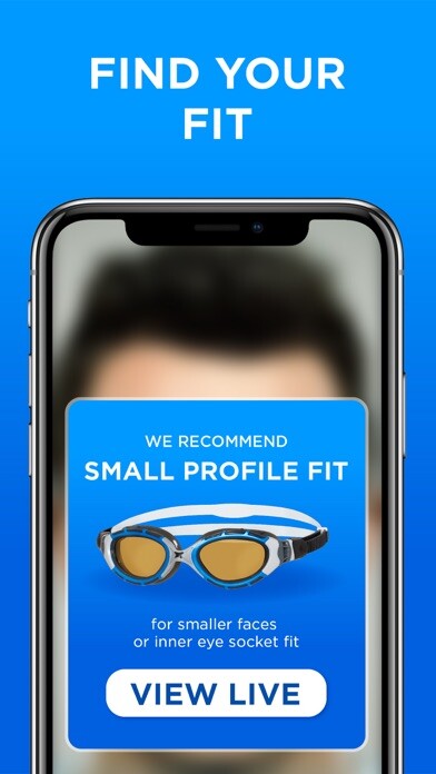 Emulate iPhone app Zoggs Goggle Fit using MyAndroid