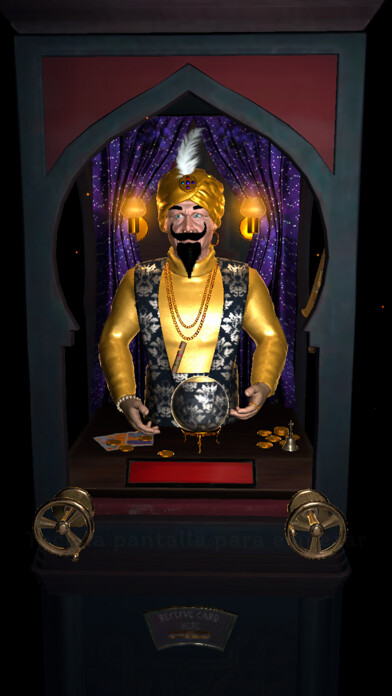 Emulate iPhone app Zoltar 3D Fortune Telling using MyAndroid