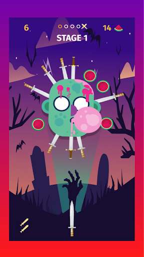 Run android online APK Zombie Knife Thrower from MyAndroid or emulate Zombie Knife Thrower using MyAndroid