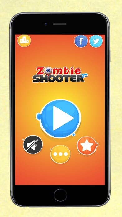 Emulate iPhone app Zombie Shooter 2D - Eliminate All Zombies in Fun 2D Shooting Infinity Game using MyAndroid